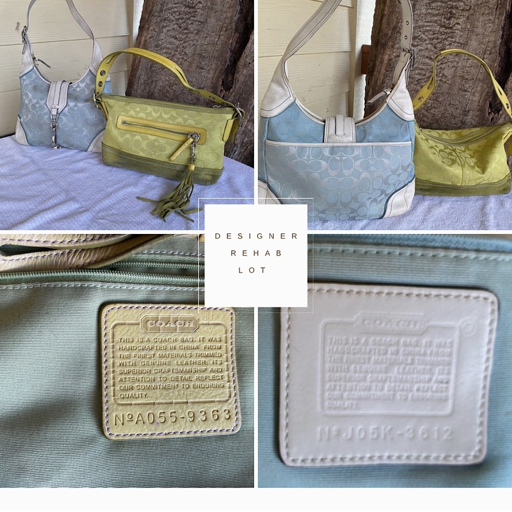 Coach Juicy Couture purse glasses lot 6 authentic pieces repair resale rehab